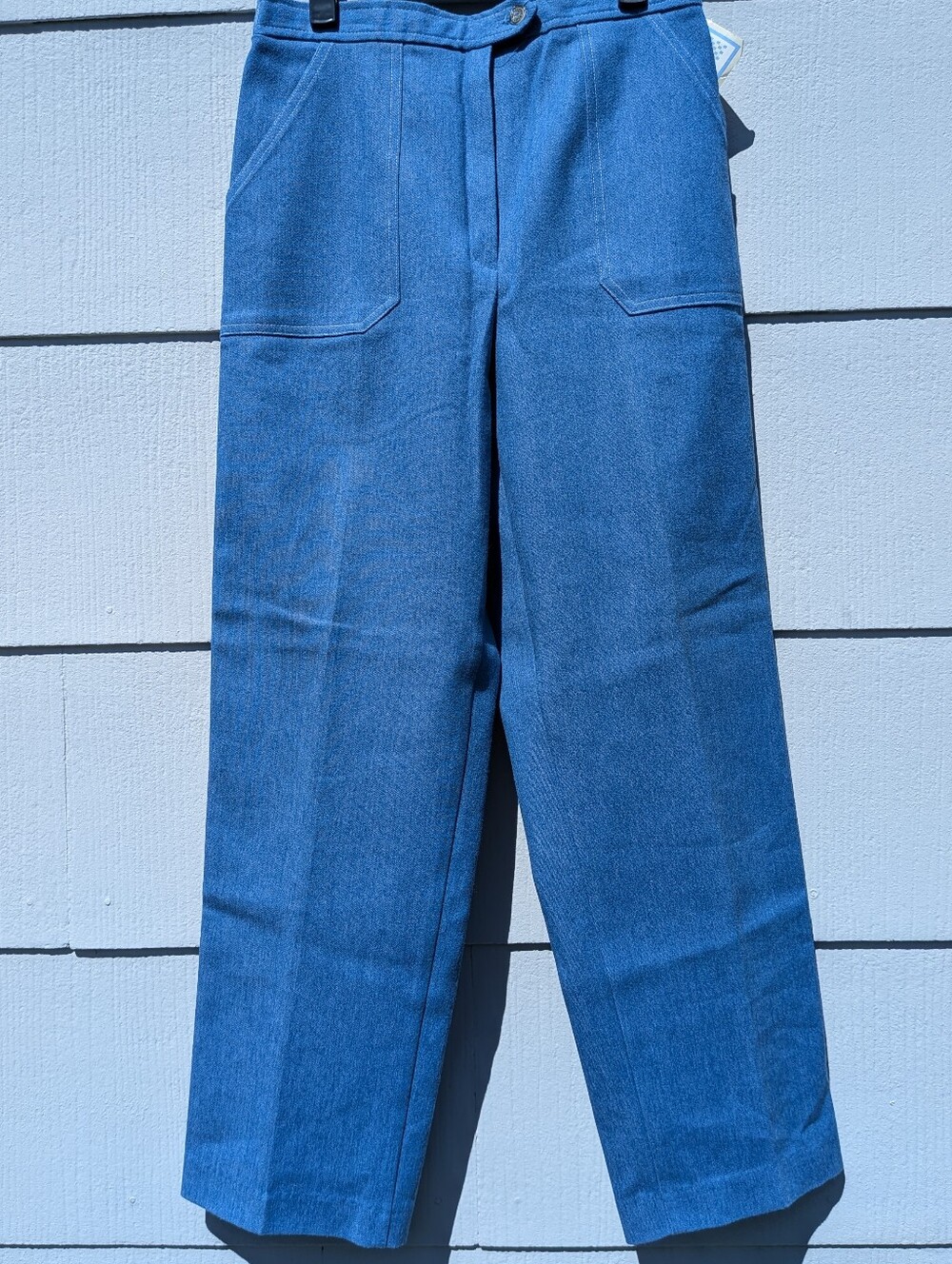 Vintage Deadstock Women's Blue Denim Straight-Leg Pants